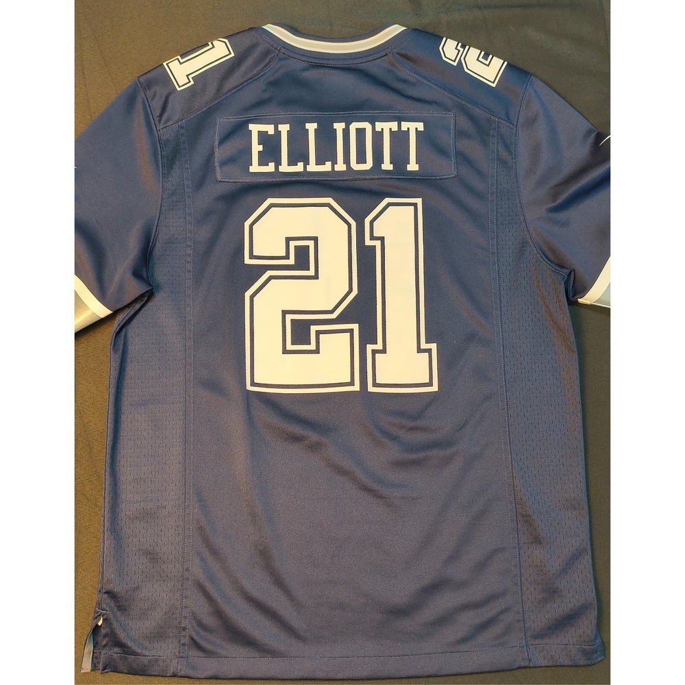 Dallas Cowboys #21 Nike‎ NFL On Field Jersey Ezekiel Elliott, Large, 31" long